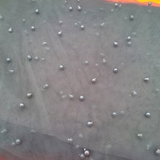 Ткань Сетка с жемчугом (серый)